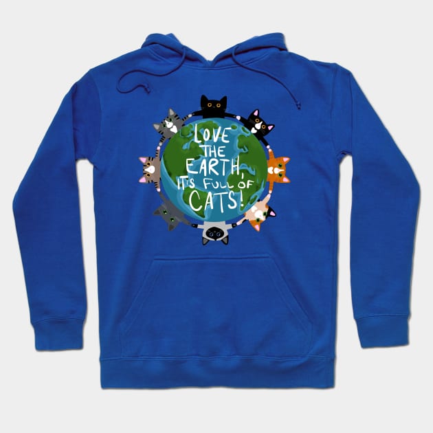 Earth Day Cats Hoodie by KilkennyCat Art